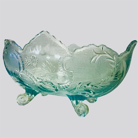 Vintage 1950’s Jeanette Glass Lombardi Footed Bowl - Picture 2 of 11